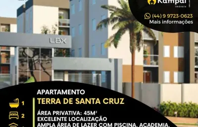 Apartamento com 2 quartos à venda na rua pioneira genoveva giunta, 1106, parque tarumã, maringá, 45 m2 por r$ 245.000