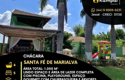 Casa em condomínio fechado com 5 quartos à venda na Estrada Sarandi, Santa Fé do Pirapó, Marialva