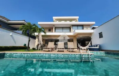 Casa triplex à venda de 5 suítes, 680 m² por r$ 7.900.000 - barra da tijuca - rio de janeiro/rj.