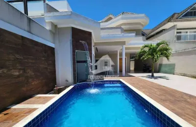 Casa com 4 dormitórios, 340 m² - venda por r$ 2.300.000 ou aluguel por r$ 12.000/mês - recreio dos bandeirantes - rio de janeiro/rj