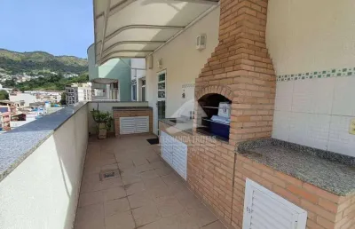 Cobertura linear à venda de 3 quartos, 169m² por r$830.000 no méier - rio de janeiro - rj