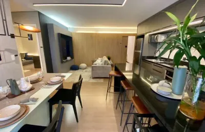 Apartamento para venda em campo grande, tiradentes, 2 dormitórios, 1 suíte, 2 banheiros, 1 vaga
