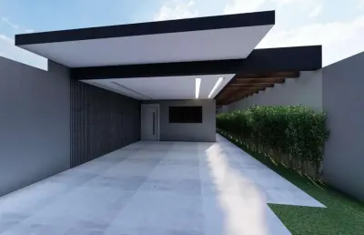 Casa para venda em campo grande, santo antônio, 3 dormitórios, 1 suíte, 2 banheiros, 2 vagas