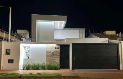Casa para venda em campo grande, jardim das nações, 3 dormitórios, 1 suíte, 2 banheiros, 2 vagas