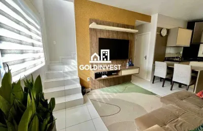 Casa semi mobiliada com 2 quartos e 2 vagas de garagem no bairro rio branco