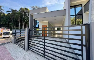 Casa para venda com 2 quartos e amplo terreno no bairro lageado baixo, guabiruba.