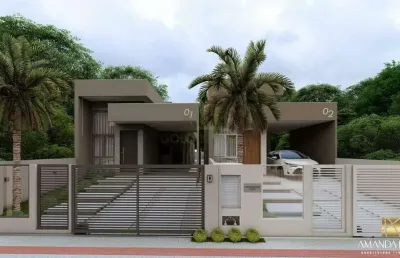 Casa baixa com 3 quartos, sendo 1 suíte, no bairro são joão em um dos loteamentos que mais crescem em brusque