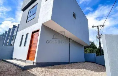 Sobrado com 3 quartos (1 suíte) no bairro nova brasilia (financia minha casa minha vida)
