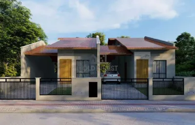 Casa passagem lateral com 2 quartos no bairro lageado baixo (entrega agosto 2026)