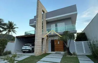 Sobrado com 5 dormitórios à venda, 283 m² por r$ 3.700.000,00 - lagoinha - ubatuba/sp