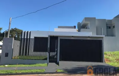 Casa para venda em campo mourão, jardim flora iii, 3 dormitórios, 3 suítes, 4 banheiros, 4 vagas
