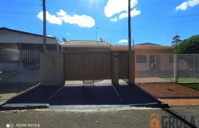 Casa para venda em campo mourão, jardim orly, 3 dormitórios, 1 suíte, 1 banheiro, 2 vagas