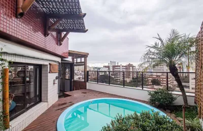 Cobertura com 3 quartos para alugar na rua faria santos, 786, petrópolis, porto alegre por r$ 7.850