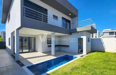 Casa em condomínio fechado com 3 quartos à venda na estrada municipal do roncáglia, 1090, residencial mont' alcino, valinhos, 280 m2 por r$ 2.190.000