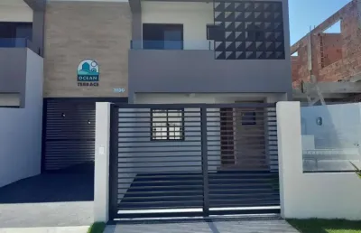 Sobrado para venda em guaratuba, balneário eliana, 3 dormitórios, 1 suíte, 1 banheiro, 1 vaga
