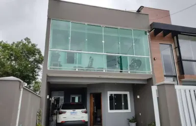 Sobrado para venda em guaratuba, balneário coroados, 5 dormitórios, 3 suítes, 5 banheiros, 3 vagas
