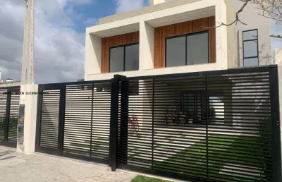 Sobrado para venda em guaratuba, balneário coroados, 3 dormitórios, 1 suíte, 3 banheiros, 3 vagas