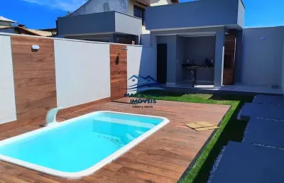 Casa 3 quartos com piscina itaipuaçu em  maricá  rj