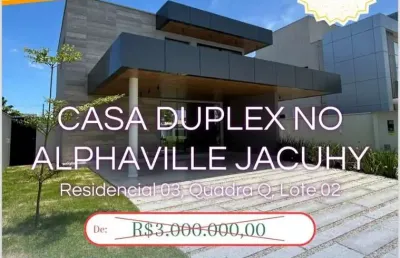 Casa em condomínio fechado com 4 quartos à venda na canários, 2, jacuhy, serra por r$ 2.900.000