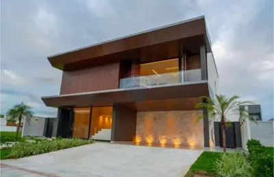 Lançamento em alphaville jacuhy – casa nova, 5 quartos, 4 suítes, piscina, gourmet, 460m²