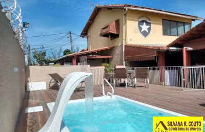 Itaipuaçu-casa 4qts 3 suítes, piscina-financia- r$ 590 mil