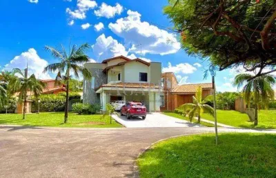 Sobrado à venda em holambra, residencial palm park, com 4 quartos, com 396 m²