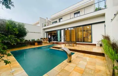 Sobrado à venda em artur nogueira, residencial manhattan, com 4 quartos, com 178.58 m²