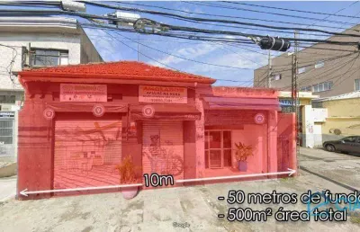 Terreno à venda, 500 m² por r$ 1.420.000,00 - água rasa - são paulo/sp