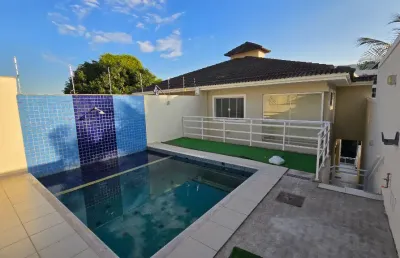 Casa  com piscina em condomínio com 3 quartos na freguesia jacarepaguá