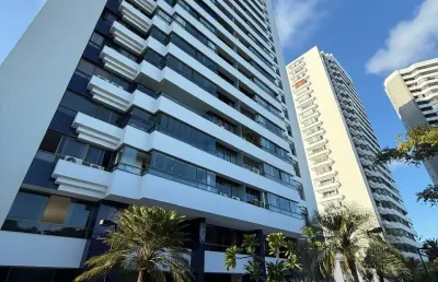 Apartamento de alto padrão no horto florestal – 3 suítes, andar alto, vista mar, 4 vagas