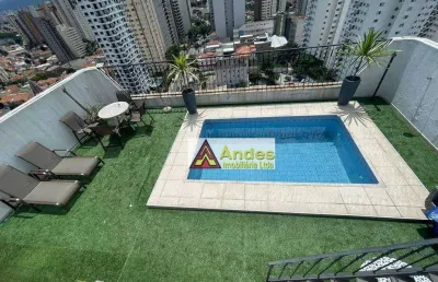 Cobertura para alugar, 220 m² por r$ 10.250,00/mês - santana - são paulo/sp