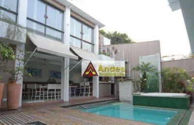 Vivenda em localização privilegiada piscina deck jacuzzi churrasqueira academia 5 suítes closets à venda, 429 m² r$ 4.000.000,00  jardim são bento