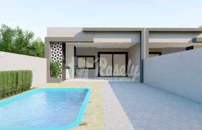 Casa  com piscina à venda, balneário leblon, pontal do parana - pr