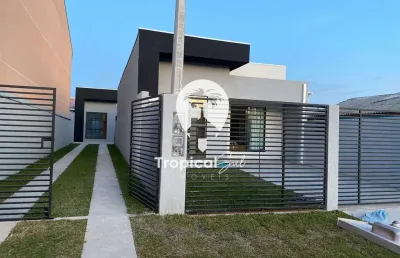 Casa com 2 dormitórios à venda, guapê, pontal do parana - pr