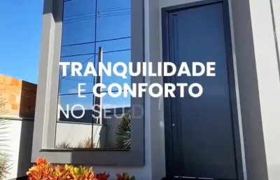 Casa de alto padrão com jacuzzi, 3 quartos e fachada espetacular! pronta para morar!