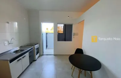 Apartamento studio mobiliado em local seguro e tranquilo