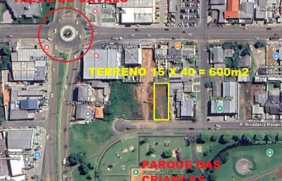 Terreno para fins comerciais/residenciais em frente ao parque das crianças!