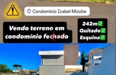 Terreno em condomínio para venda em álvares machado, condominio residencial izabel mizobe