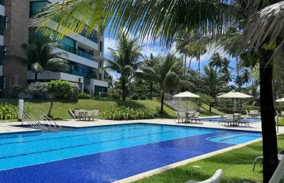 Acquamarine paiva, espetacular, beira mar, 171 m, porteira fechada, 4 suítes, varanda, lazer maravilhoso,