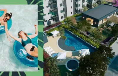 Condominio club com 02 quartos sendo 1 suíte / lazer completo em recife