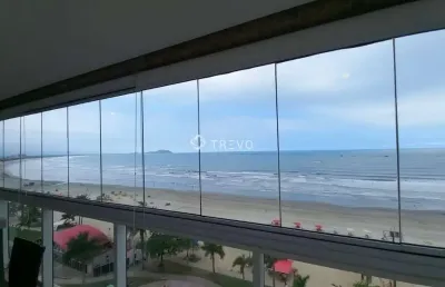 Apartamento frente ao mar à venda 2 suítes 3 banheiros 2 vagas em bertioga/sp
