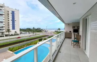 Apartamento com vista para o mar à venda, 2 suítes, 3 wc, 2 vagas em bertioga/sp