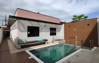 Casa térrea com 2 dormitórios e piscina à venda em bertioga/sp
