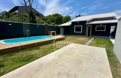 Casa à venda em itaipuaçu, com 3 dormitórios, 130 m² por r$ 790.000 - jardim atlântico oeste) - maricá/rj