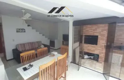 Duplex 90m² - mobiliado 2 dorm.(1 suíte)/ sac./ churasq./ garagem - ingleses - florianópolis