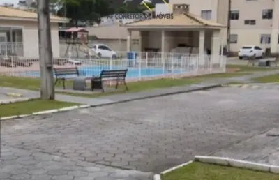 Apto. 2 quartos/ sac. c/chur/ vaga privativa - areias - são josé - sc