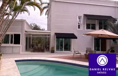 Casa de alto padrão, mobiliada, para venda no residencial 2, alphaville