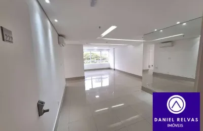 Sala comercial completa para locação no alpha premium, alphaville