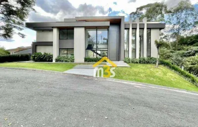 Casa de 724,00m² nova, 4 suítes, 6 banheiros, 8 vagas - condomínio são paulo ii - granja viana - sp