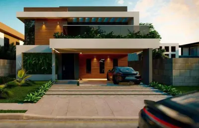Venda yby natureza casa duplex 380m², 4 suítes duas com varanda –  p. nações/rn
